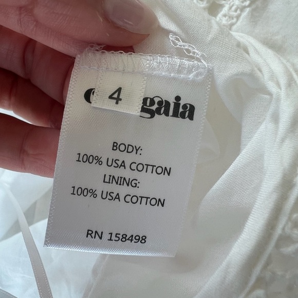 NWT Cult Gaia Cove Cup Up Crochet Pants in White - Picture 7 of 9